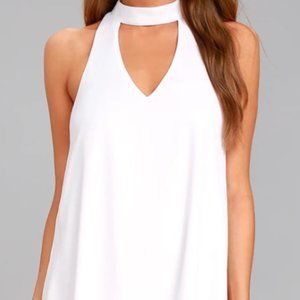 Blue & White floral swing dress